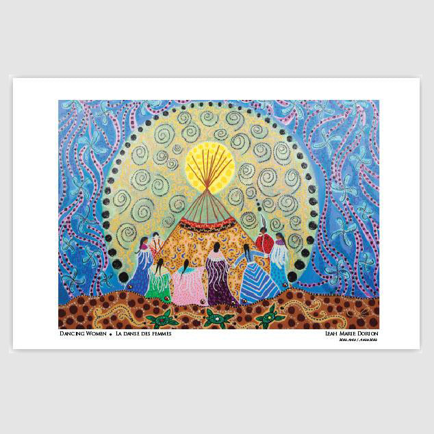 Leah Marie Dorion - Dancing Women - Art Card