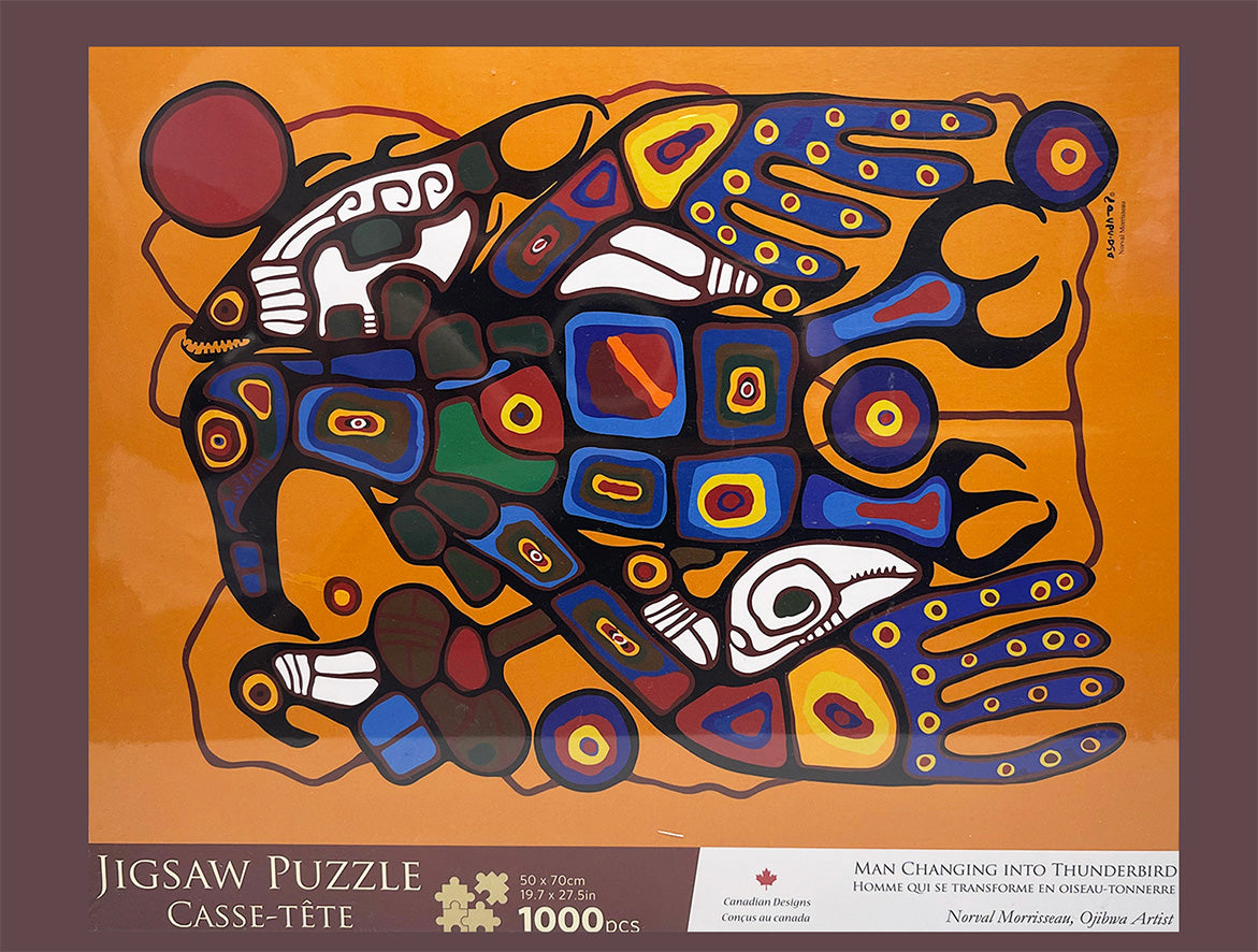 Norval Morrisseau -  Man Changing into Thunderbird - Puzzle