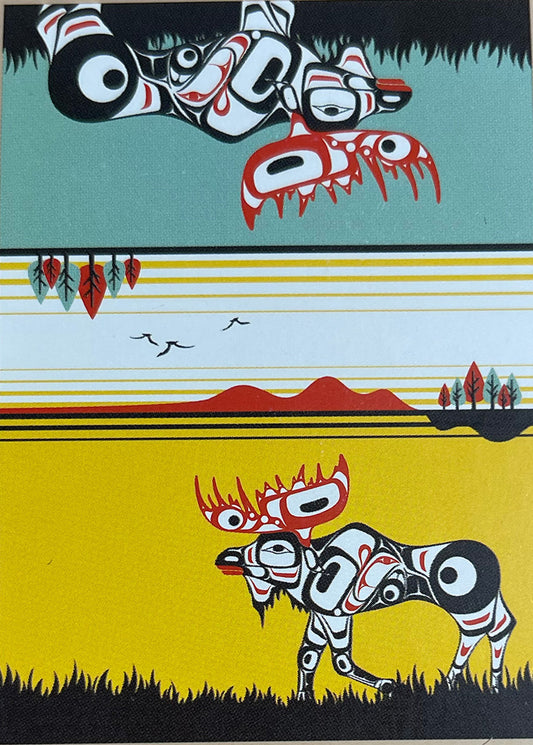 Terry Starr Tsimshian - Moose - Tea Towel